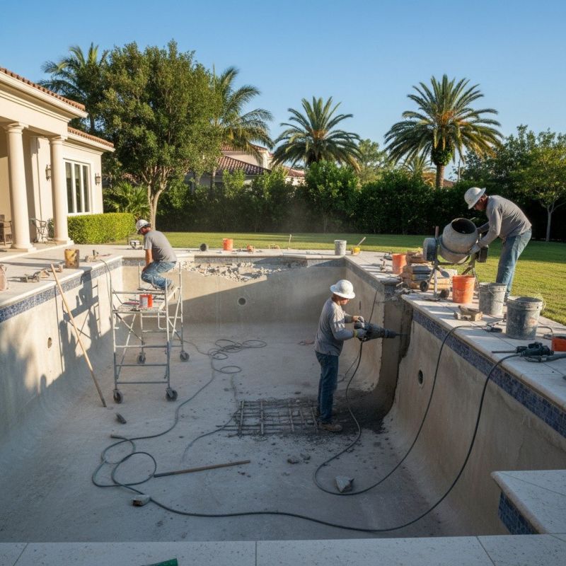 Concrete Pool Repair detail