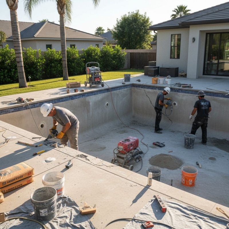 Concrete Pool Repair detail