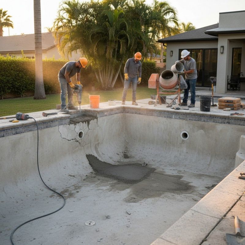 Concrete Pool Repair detail