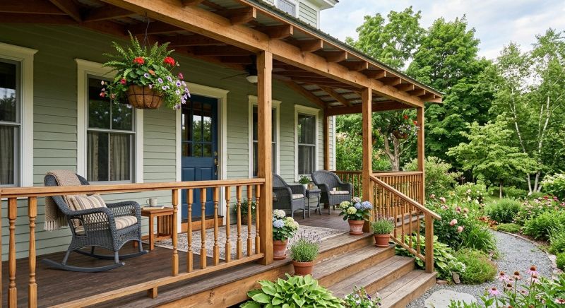 Wood Porch Construction in Boston, MA